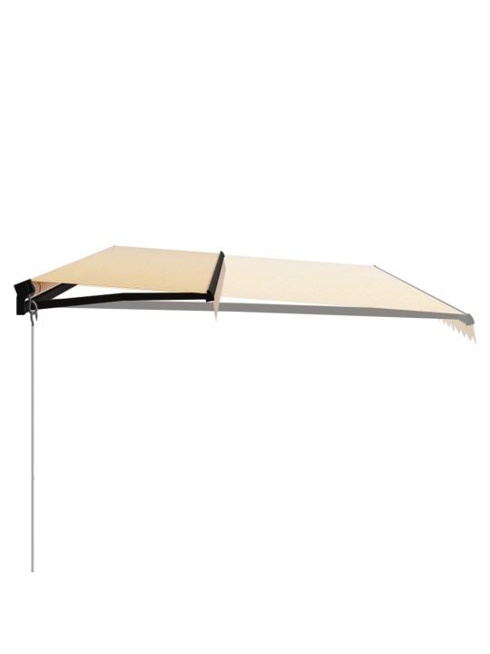 Käsitsi sissetõmmatav varikatus led 600x300 cm kollane ja valge