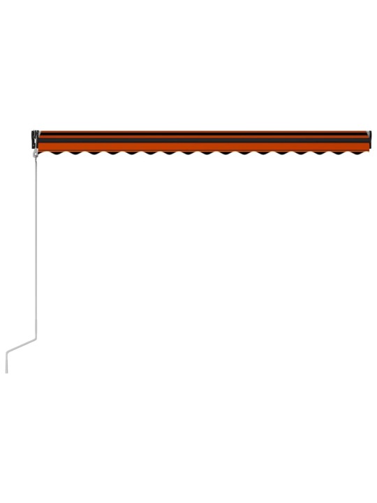 Automaatselt kasutatav varikatus, 450 x 300 cm, oranž ja pruun