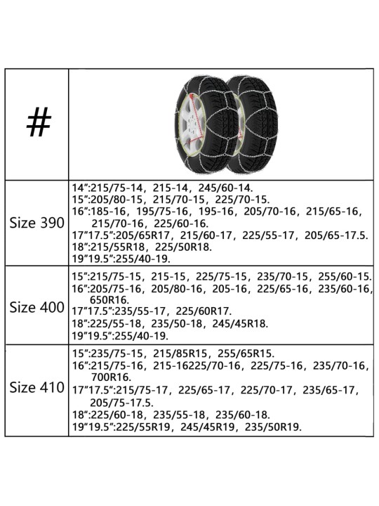 Lumeketid 2 tk 9 mm kn70