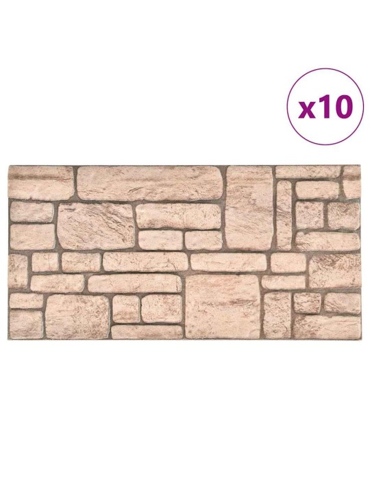 3D-SEINAPANEELID BEEŽI TELLISEDISAINIGA 10 TK EPS