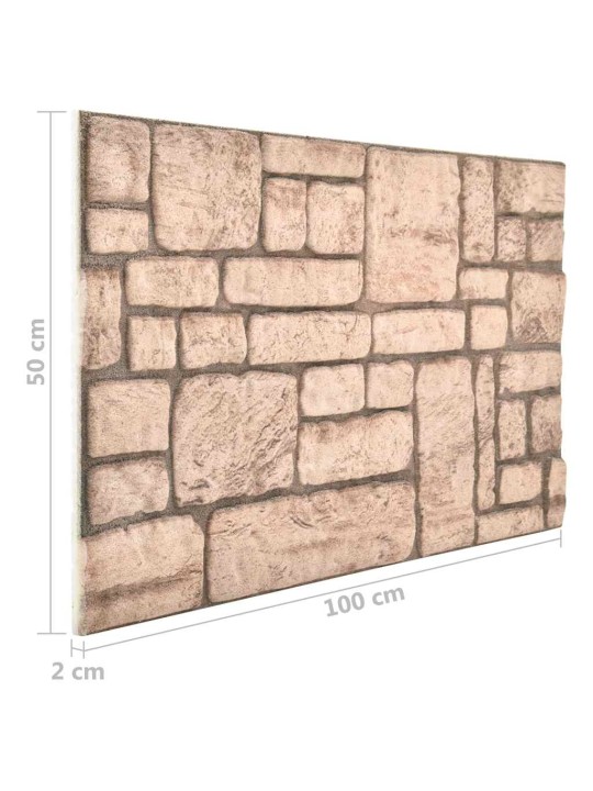 3D-SEINAPANEELID BEEŽI TELLISEDISAINIGA 10 TK EPS