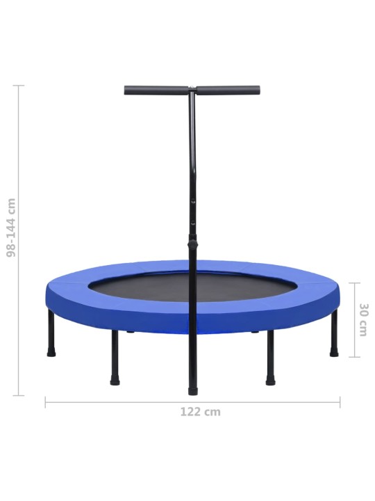 Treeningbatuut käepideme ja pehmendusega, 122 cm