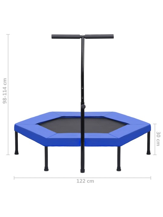 Treeningbatuut käepideme ja pehmendusega, kuusnurkne, 122 cm