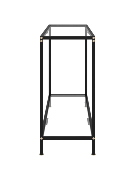 Konsoollaud, läbipaistev, 120 x 35 x 75 cm, karastatud klaas