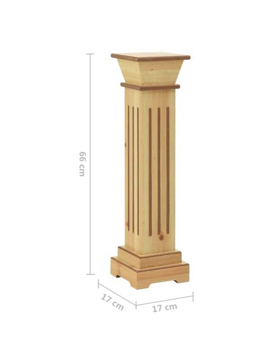 Kandiline lillepostament, hele puit, 17x17x66 cm, mdf