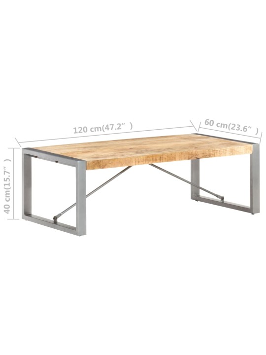 Kohvilaud 120 x 60 x 40 cm, mangopuit