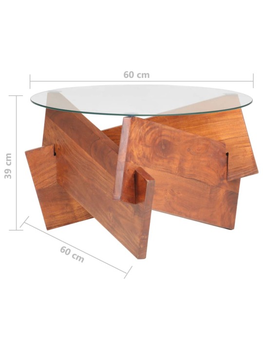 Kohvilaud 60 cm, akaatsiapuit