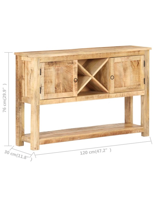 Puhvetkapp, 120x30x76 cm, toekas mangopuit