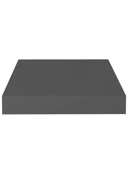 Seinariiulid, 4 tk, kõrgläikega, hall, 23 x 23,5 x 3,8 cm mdf