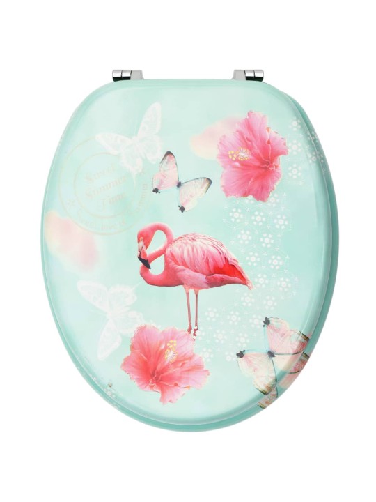 Wc prill-lauad kaanega, 2 tk, mdf, flamingodisainiga