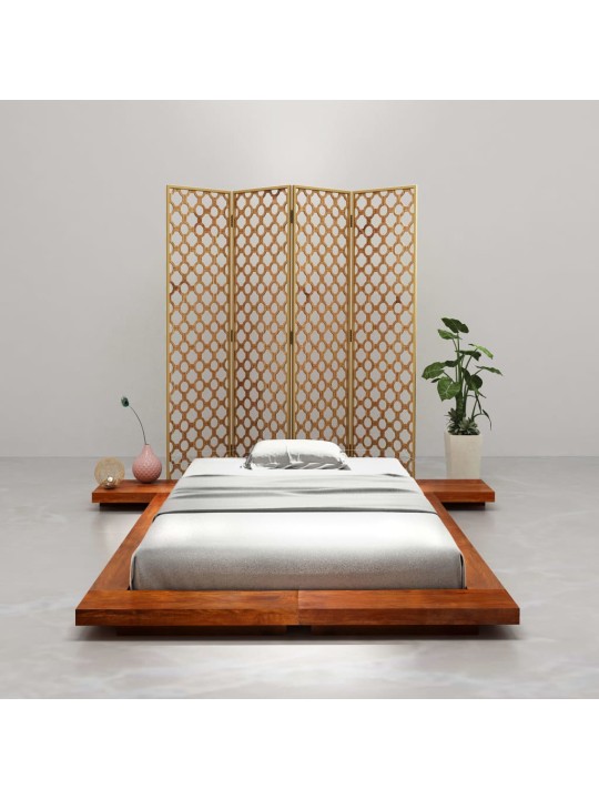 Jaapani futon-voodiraam akaatsiapuidust 100 x 200 cm