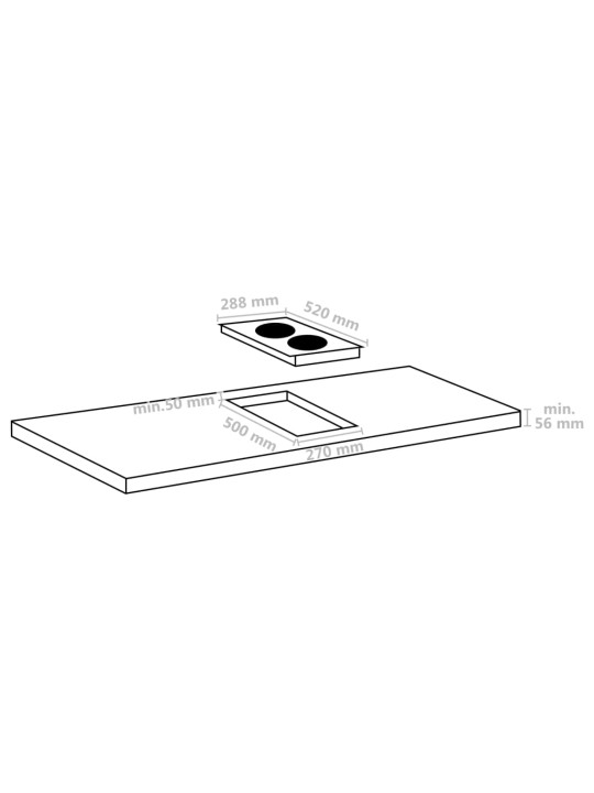 Flexizone induktsioonpliit 2 plaadiga, puutetundlik 3500 w