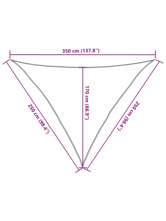 Päikesevarjupuri 160 g/m², antratsiithall, 2,5 x 2,5 x 3,5 m hdpe