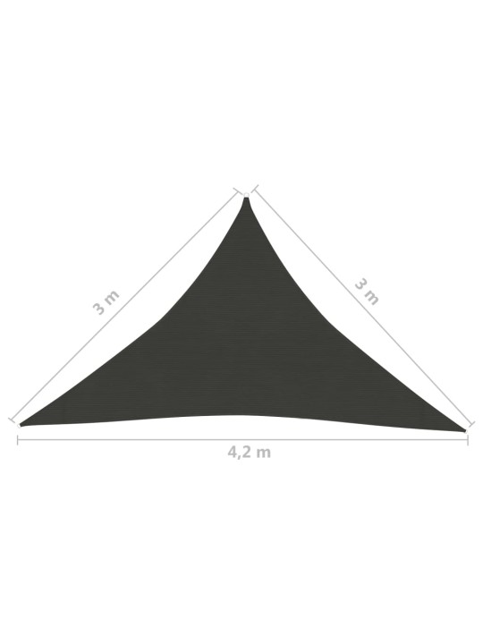 Päikesepuri 160 g/m² antratsiithall 3 x 3 x 4,2 m hdpe