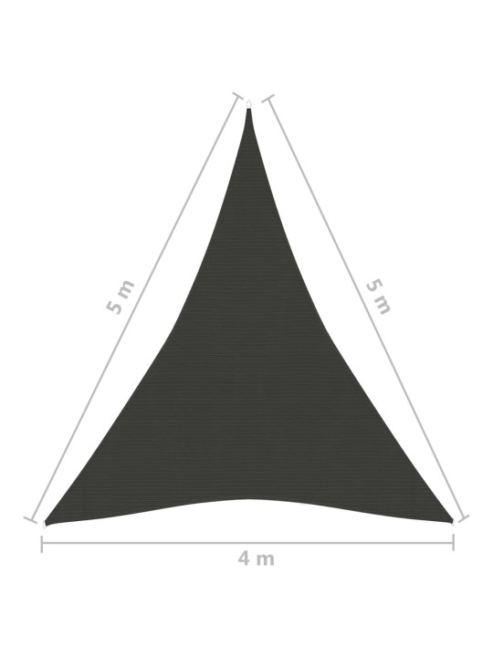 Päikesepuri 160 g/m² antratsiithall 4x5x5 m hdpe