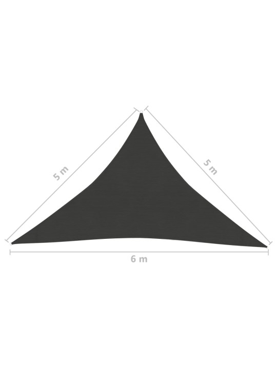 Päikesepuri 160 g/m² antratsiithall 5 x 5 x 6 m hdpe