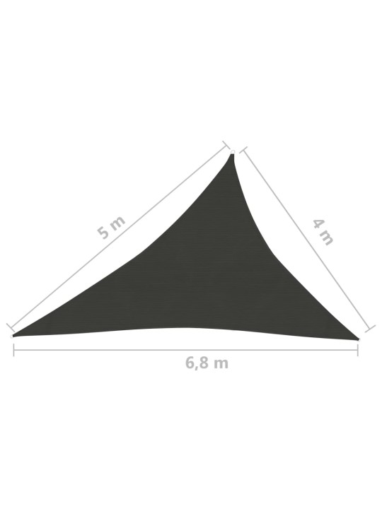 Päikesepuri 160 g/m² antratsiithall, 4 x 5 x 6,8 m hdpe