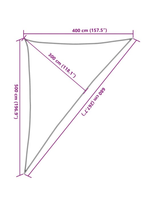 Päikesepuri 160 g/m² antratsiithall, 4 x 5 x 6,8 m hdpe