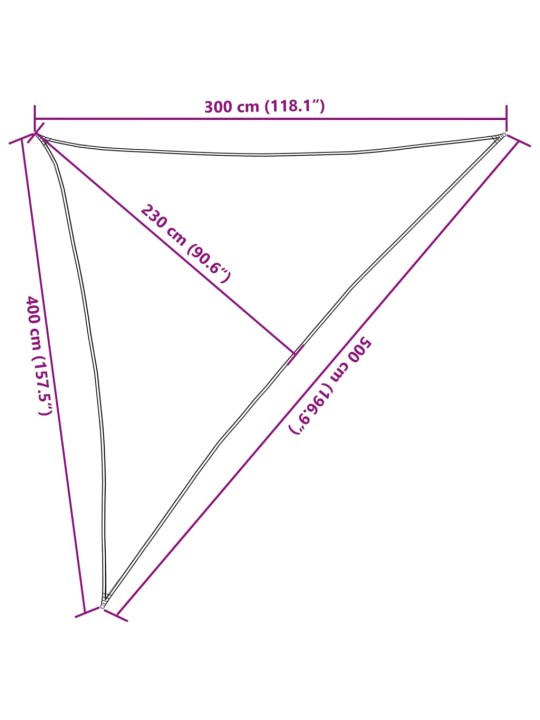 Päikesepuri 160 g/m² beež, 3 x 4 x 5 m hdpe