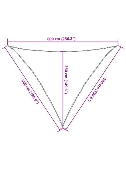 PÄIKESEPURI 160 G/M² BEEŽ, 5 X 5 X 6 M, HDPE