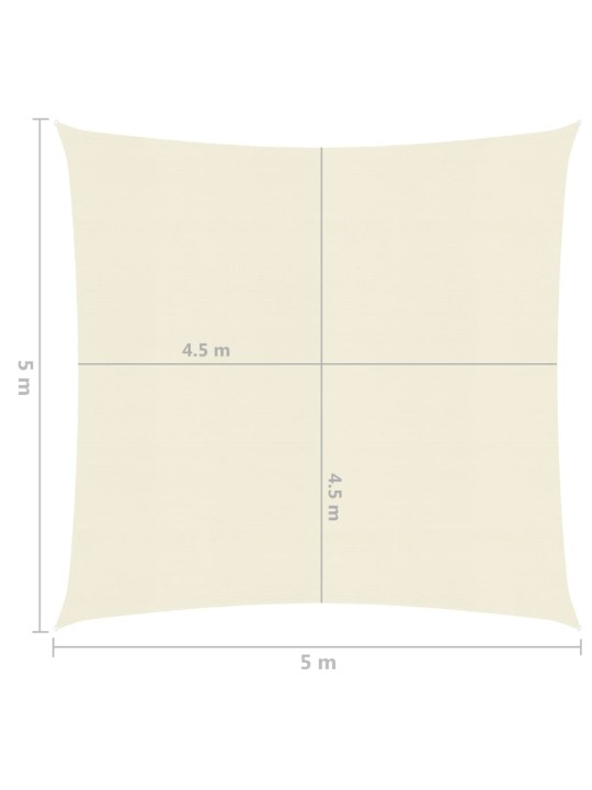 Päikesepuri 160 g/m² kreemjas 5 x 5 m hdpe