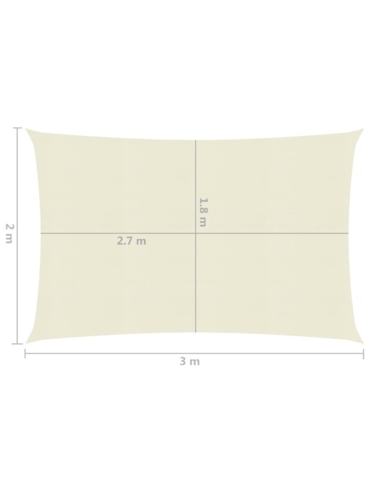 Päikesepuri 160 g/m² kreemjas 2 x 3 m hdpe