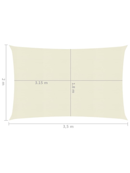 Päikesepuri 160 g/m² kreemjas 2 x 3,5 m hdpe