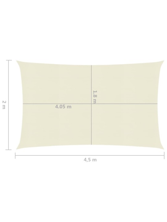 Päikesepuri 160 g/m² kreemjas 2x4,5 m hdpe