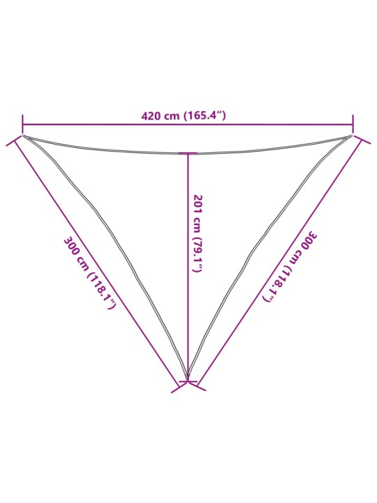 Päikesepuri 160 g/m² kreemjas 3 x 3 x 4,2 m hdpe