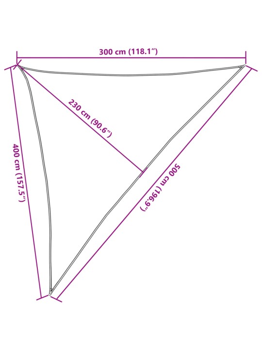 Päikesepuri 160 g/m² kreemjas 3 x 4 x 5 m hdpe