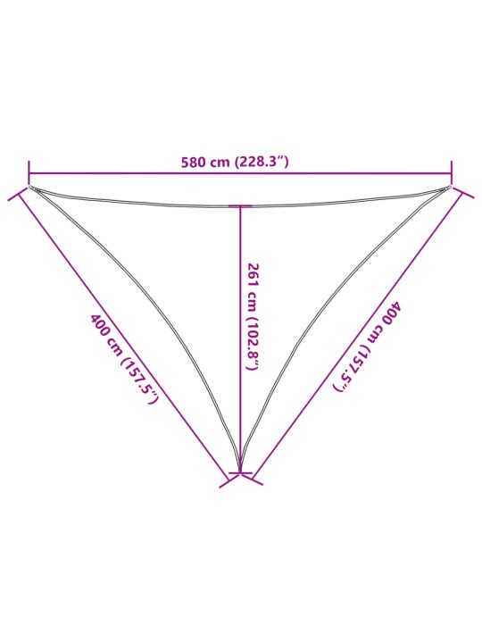 PÄIKESEPURI 160 G/M² KREEMJAS 4 X 4 X 5,8 M HDPE
