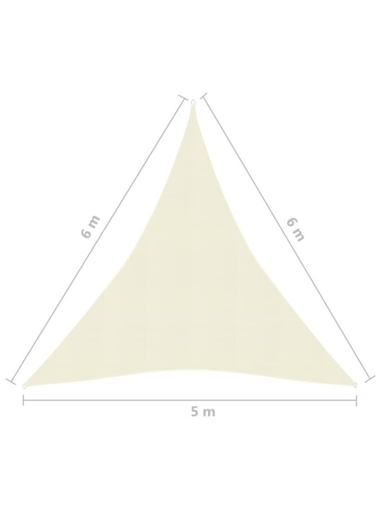 Päikesepuri 160 g/m² kreemjas 5 x 6 x 6 m hdpe