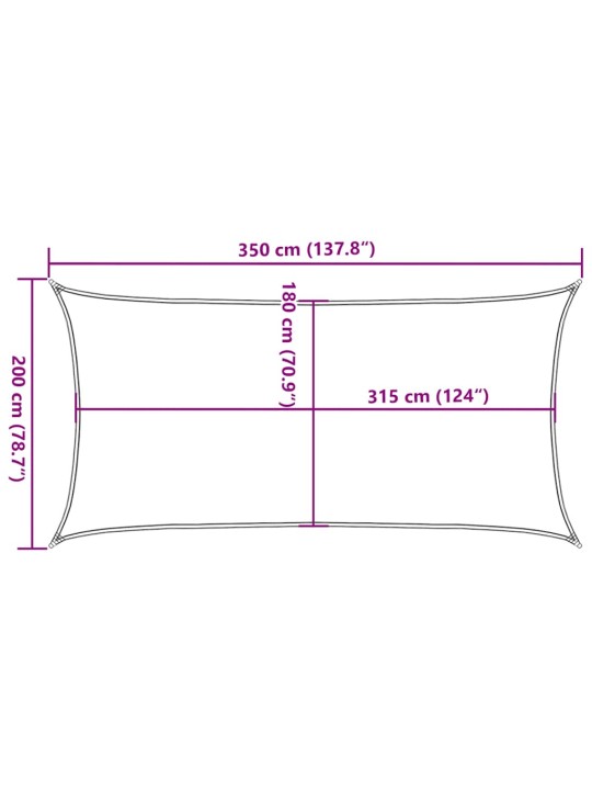 PÄIKESEPURI 160 G/M² VALGE, 2 X 3,5 M HDPE