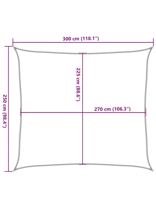 PÄIKESEPURI 160 G/M² VALGE 2,5X3 M HDPE