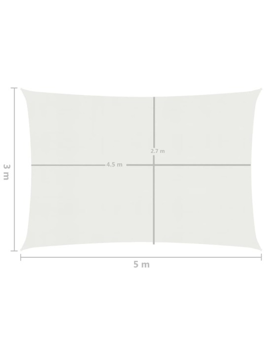 Päikesepuri 160 g/m² valge 3 x 5 m hdpe