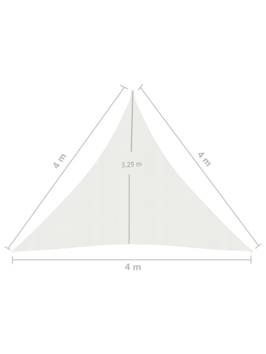 Päikesepuri 160 g/m², valge, 4 x 4 x 4 m, hdpe