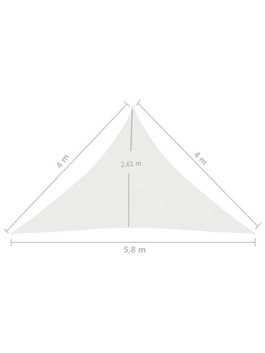 Päikesepuri 160 g/m² valge 4 x 4 x 5,8 m hdpe