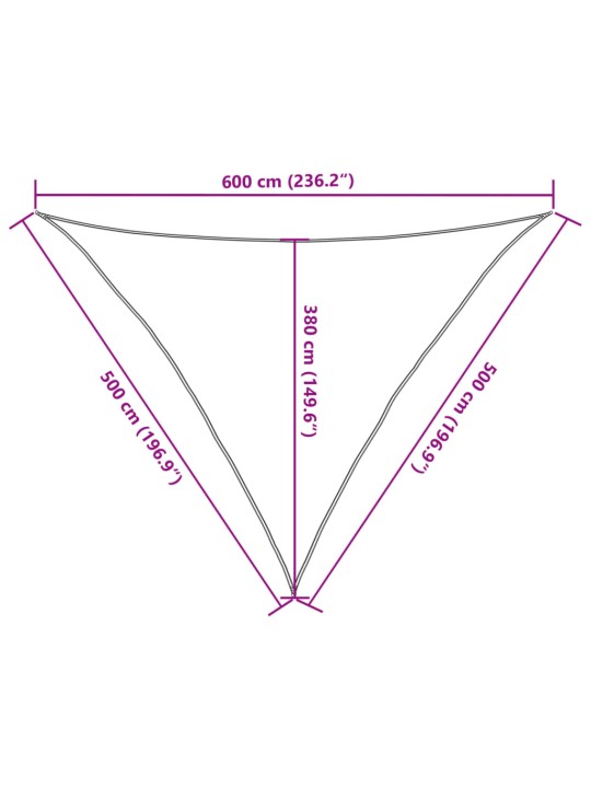 Päikesepuri 160 g/m² valge 5 x 5 x 6 m hdpe