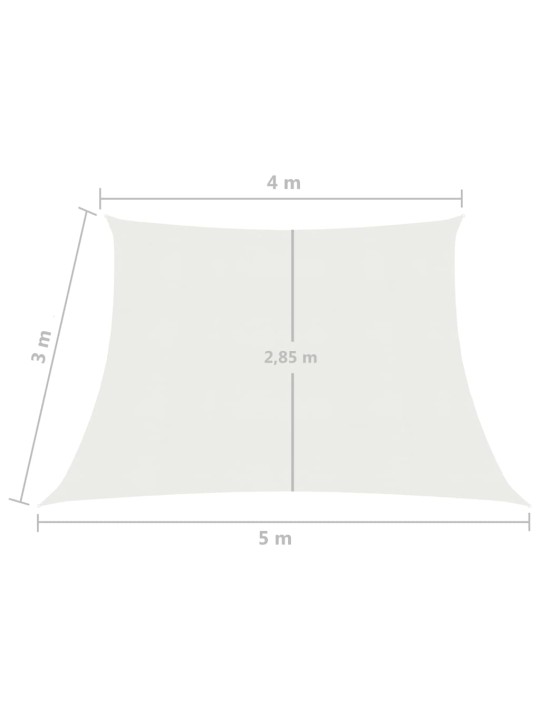 Päikesepuri 160 g/m² valge 4/5x3 m hdpe