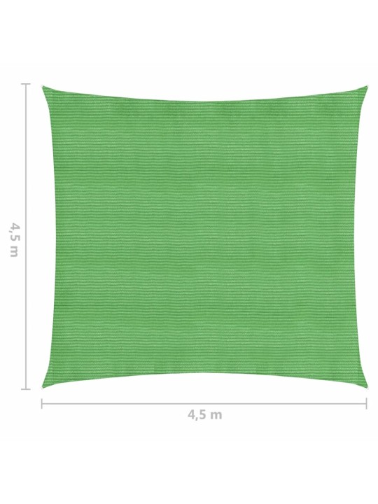 Päikesepuri, 160 g/m², heleroheline, 4,5 x 4,5 m, hdpe