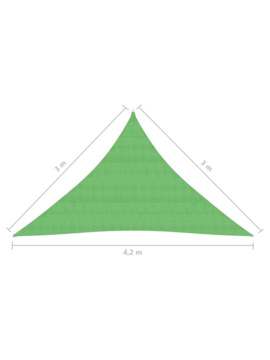 Päikesepuri, 160 g/m², heleroheline, 3 x 3 x 4,2 m, hdpe