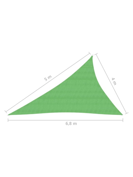 Päikesepuri, 160 g/m², heleroheline, 4 x 5 x 6,8 m, hdpe