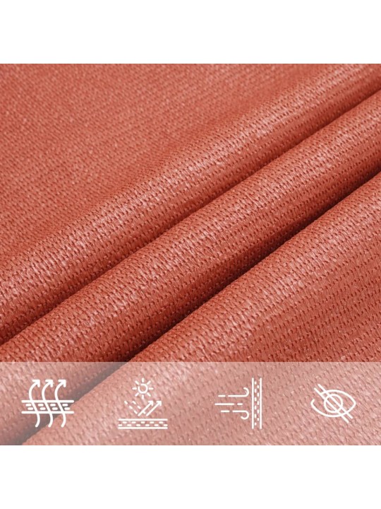 PÄIKESEPURI 160 G/M² TERRAKOTA 3 X 4 M HDPE