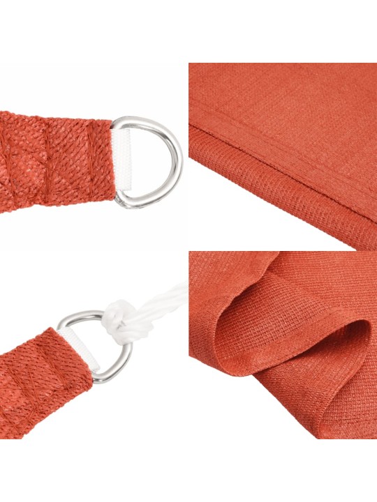 PÄIKESEPURI 160 G/M² TERRAKOTA, 3 X 3 X 4,2 M, HDPE