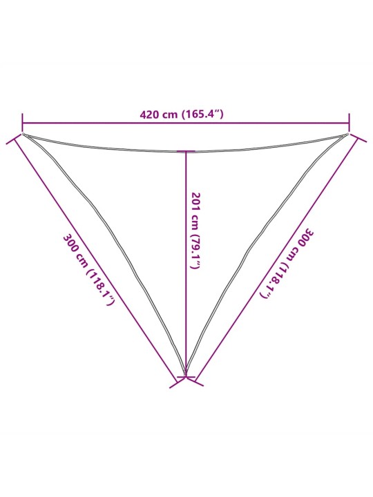 PÄIKESEPURI 160 G/M² TERRAKOTA, 3 X 3 X 4,2 M, HDPE