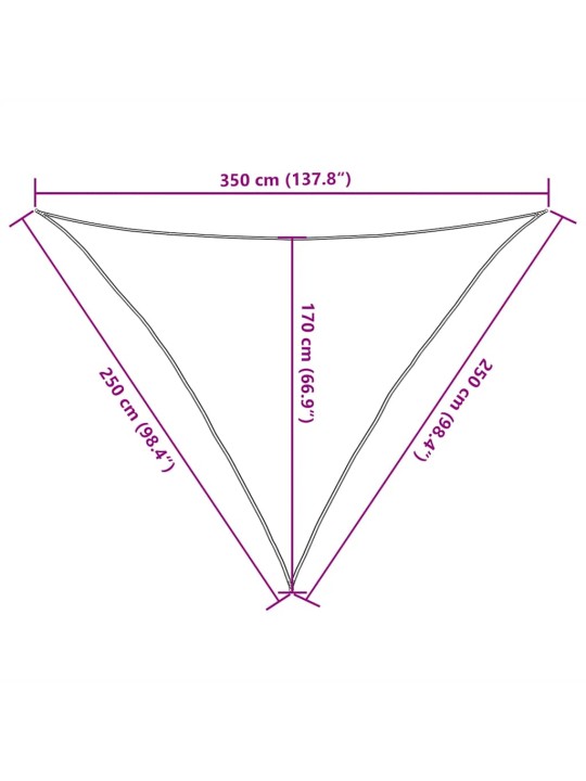 PÄIKESEPURI 160 G/M² PRUUNIKASHALL 2,5 X 2,5 X 3,5 M HDPE