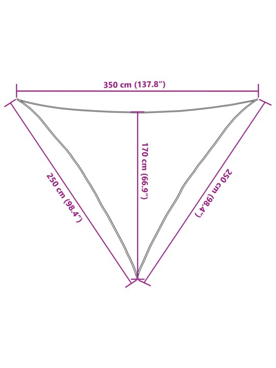 PÄIKESEPURI, 160 G/M², TUMEROHELINE, 2,5 X 2,5 X 3,5 M, HDPE