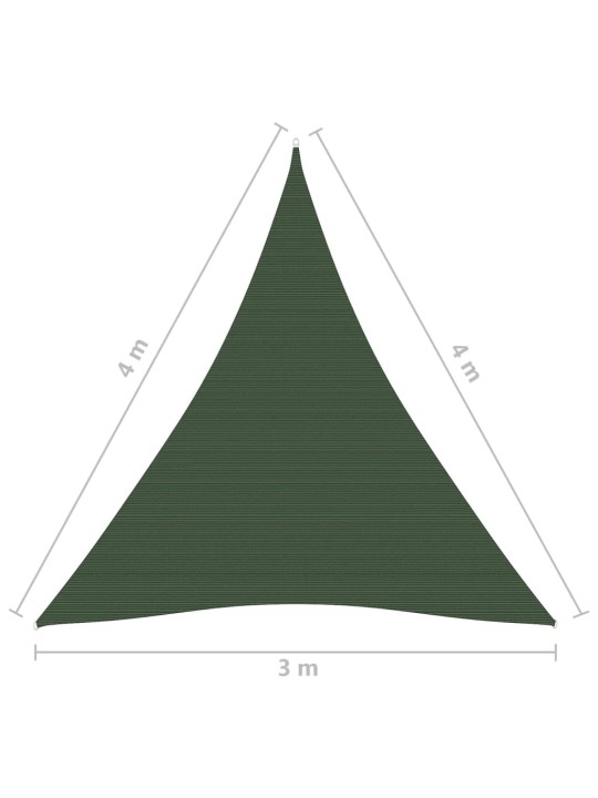 Päikesepuri 160 g/m² tumeroheline 3 x 4 x 4 m hdpe