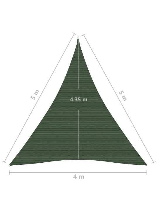 Päikesepuri 160 g/m² tumeroheline 4 x 5 x 5 m hdpe