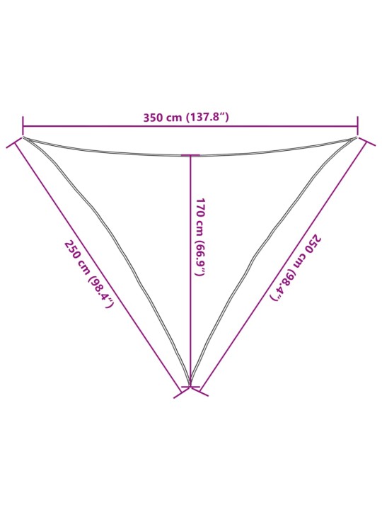 PÄIKESEPURI 160 G/M² SININE, 2,5 X 2,5 X 3,5 M, HDPE